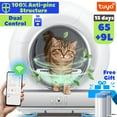 thumbnail image 1 of Self-Cleaning Cat Litter Box, Automatic Litter Box w/ 65+9L Extra-Large Capacity for Multi-Cat, App Monitoring & Health Monitoring, Odor Isolation & Smart Radar Detection, Free Liners Gift, 1 of 12
