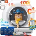 thumbnail image 1 of Self Cleaning Cat Litter Box, 115L Automatic Litter Box w/ Liner, 10 Sensor Protection for Multi Cat, Dual APP+ Panel Control,Odor Removal,Litter Box, 1 of 14