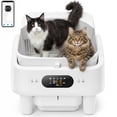 thumbnail image 1 of Self Cleaning Cat Litter Box, Cypcat Smart Automatic Litter Box Anti-Pinch, 10 Safety Sensors, 72L Large Cat Litter Boxs for Multiple Cats, 5G & 2.4G WiFi, 6" LED Display, Odor Control Robot, White, 1 of 6