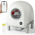 thumbnail image 1 of Self Cleaning Cat Litter Box/Large Capacity for Multiple Cats 68L-9L/Smart App Control No Scooping/Automatic Cat Litter Box includes Garbage Bag,White, 1 of 7