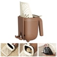 thumbnail image 1 of Self-Cleaning Cat Litter with Storage Bucket and Sand Leakage Prevention Portable Design for Indoor Use, 24x19 cm, Coffee, 1 of 8