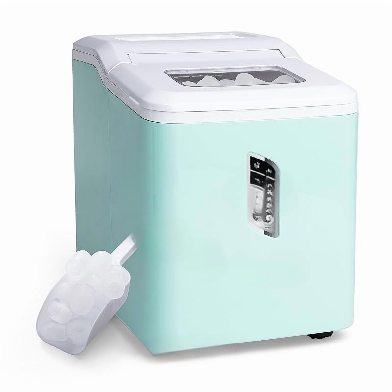 Self-Cleaning Countertop Ice Maker - Compact and Portable - Creates 26 ...