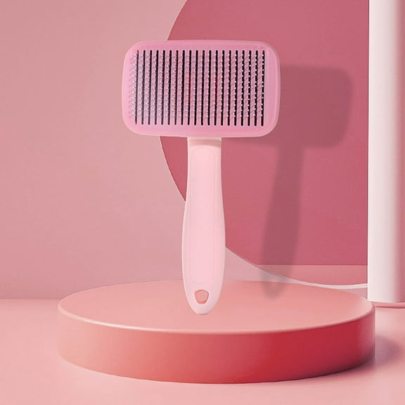 Self-Cleaning Detachable Pet Grooming Brush for Dogs & Cats - Stainless Steel Exfoliating Needle Comb - Removes Loose Hair & Reduces Shedding - Ergonomic Handle - Lightweight 82g - Available in 3