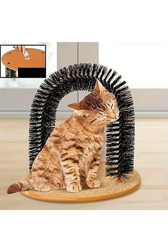 Self-Cleaning Grooming And Relaxing Massage Toy for Cats - A Versatile Scratching Post And Engaging Companion for Felines of Any Age, Pet Steam Brush, Pet Brush, Pet Grooming Equipment