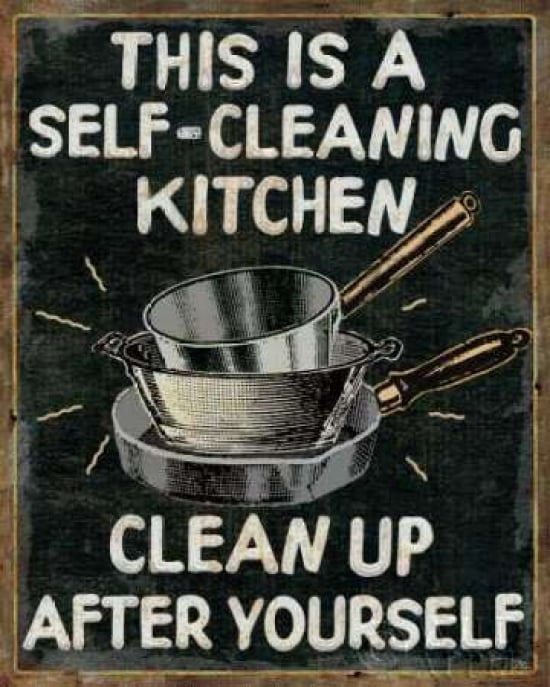 Self Cleaning Kitchen Canvas Art - Pela Studio (24 x 30)