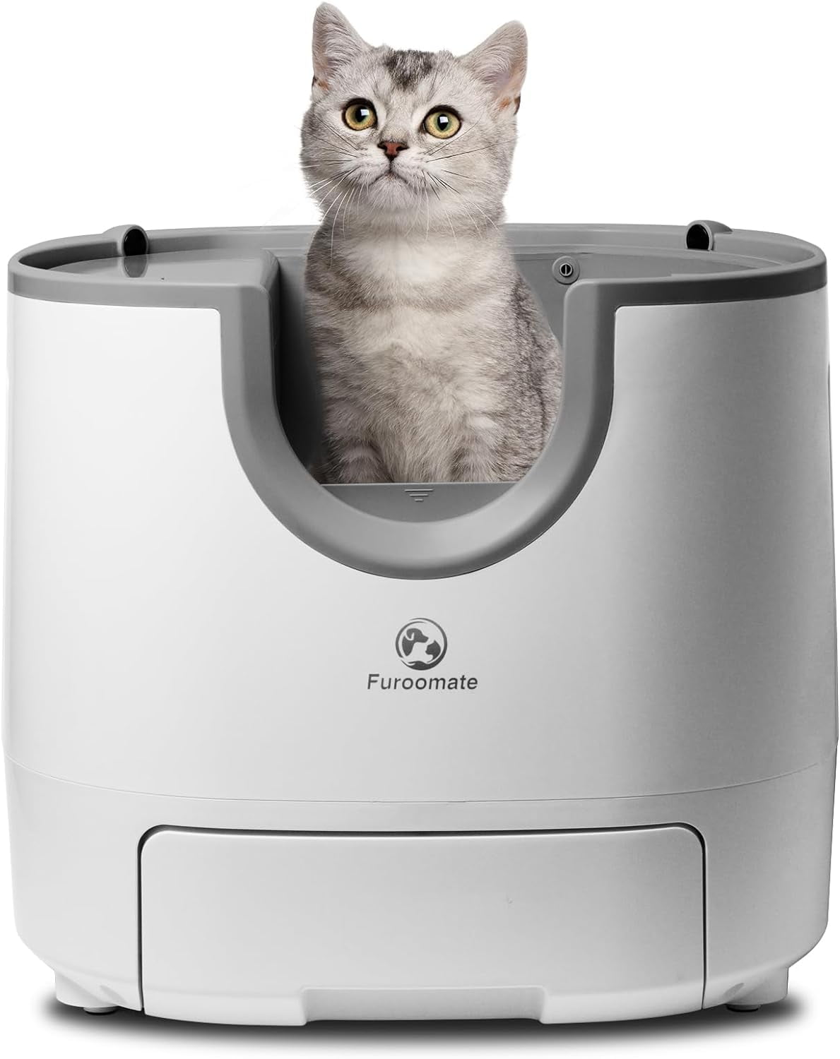 Self Cleaning Litter Box Large Capacity, Automatic Cat Litter Box Open