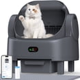 thumbnail image 1 of Self-Cleaning Litter Box for Multiple Cats – Automatic Open-Top Cat Litter Box with App Control & Smart Safety Sensors – Includes Litter Liner Bags & Waterproof Litter Mat – Gray, 1 of 9