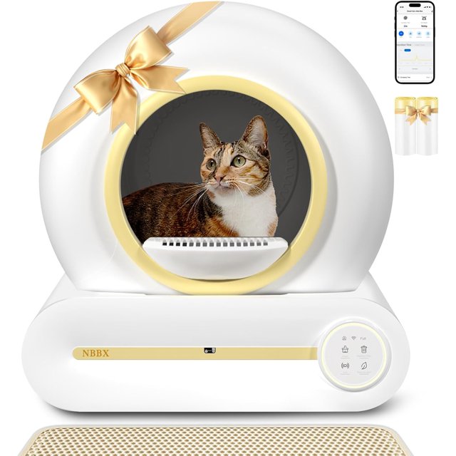 Self Cleaning Litter Box, Upgraded Automatic Cat Litter Box Robot for