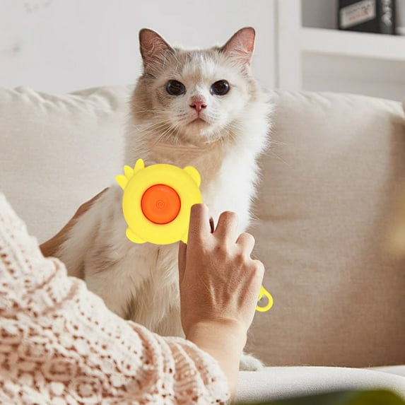 Self-Cleaning Pet Comb, Stainless Steel Needle Massage Brush, One-Click Hair Removal, Portable Grooming Tool for Dogs Cats, Ergonomic Handle, 5 Color Options