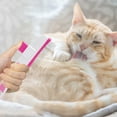 thumbnail image 1 of Self-Cleaning Pet Hair Removal Comb â Flea & Shedding Tool for Cats & Dogs, Stainless Steel Teeth & Ergonomic Handle (Lightweight, Washable), 1 of 4