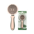 thumbnail image 1 of Self-Cleaning Slicker Brush for Pet Shedding and Grooming - Soft Skin Massage Tool Size 7.64x3.03 Inches (Pink), 1 of 4