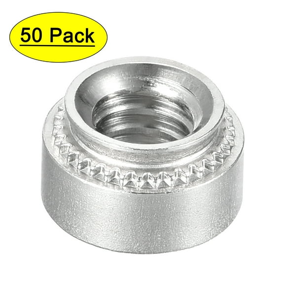 Self -Clinching Nuts,1/4-20x0.22-Inch Stainless Steel Rivet Nut Round Head Steel Metal Sheet Mounting Fastener 50pcs