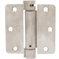 thumbnail image 1 of Adjustable Spring Hinge, 3-1/2 Inches, 1/4" Radius Corner, Satin Stainless Steel by Stone Harbor Hardware, 1 of 1