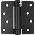 thumbnail image 1 of Self-Closing Door Hinge, 4 Inches, 1/4" Radius Corner, Matte Black by Stone Harbor Hardware, 1 of 1