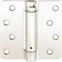 Self-Closing Door Hinge, 4 Inches, 1/4" Radius Corner, Satin Nickel by Stone Harbor Hardware