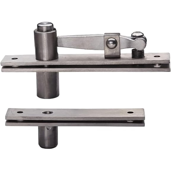 Self Closing Door Pivot Hinges Heavy Duty Hinges for Wood Doors 360 Degree Shaft Stainless Steel Pivot Hinge System (Self Closing L Shape)