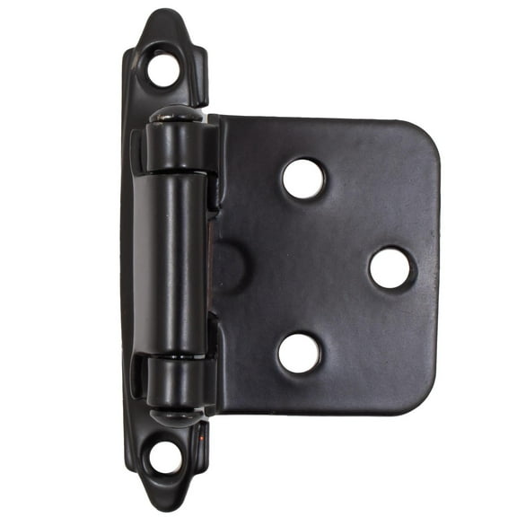 Self-Closing Flush Cabinet Hinge, 1-Pair, Matte Black by Stone Harbor Hardware
