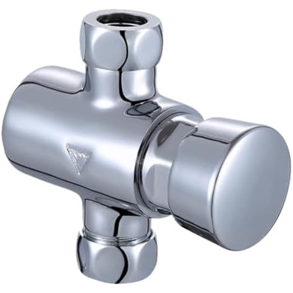 Self-Closing Heavy Duty Shower Valve, Chrome Timed Non Concussive Exposed Shower Valve for Gym Pool Schools Brass Construction$$Tools & Hardware Other