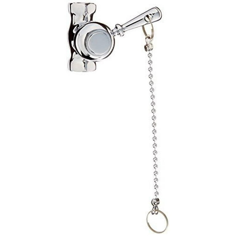 Self-Closing Shower Valve with Pull Chain in Chrome Self-Closing Shower Valve with Pull Chain in Chrome