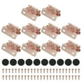 thumbnail image 1 of Uxcell Self-Closing Cabinet Hinges Semi-Overlay, Semi Concealed Flush Face Mount Cabinet Hinge with Screw Copper Tone, 1 of 7