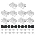 thumbnail image 1 of Uxcell Self-Closing Cabinet Hinges Semi-Overlay, Semi Concealed Flush Face Mount Cabinet Hinge with Screw Silver Tone, 1 of 7