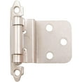 thumbnail image 1 of Self-Closing Inset Cabinet Hinge, 3/8 Inches, 1-Pair, Satin Nickel by Stone Harbor Hardware, 1 of 2