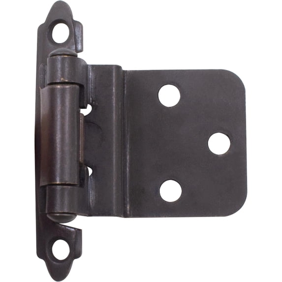 Self-Closing Inset Cabinet Hinge, 3/8 Inches, 1-Pair, Vintage Bronze by Stone Harbor Hardware