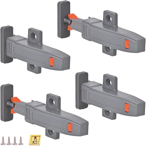 Self-Closing Push to Open Cabinet Hardware 4 Pack Push to Open Door Latch Heavy Duty Push Latches for Hidden Door Push Release Drawer Pull Touch Lock Tip On RV Closet Close Strong Pop Out