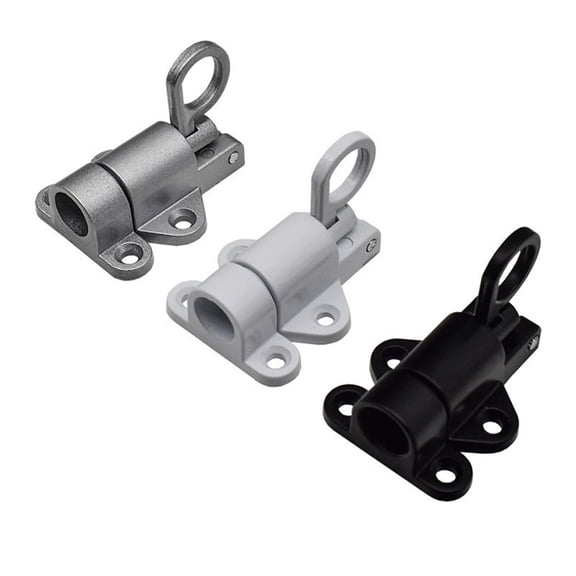 Self-Closing Spring Loaded Window Door Bolt 4.13 X 2.36 X 2.17 Inches Gate Pull Ring Bounce Automatic Latch Bolt Gate Lock Hooks
