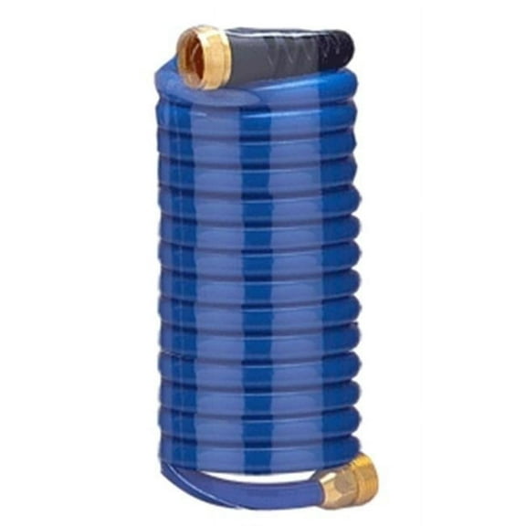 Self Coiling Hose with Flex Relief- Blue