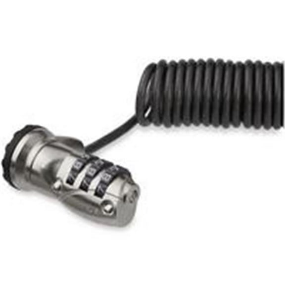 Self-Coiling Laptop Cable Lock - 3-Digit Combination Lock