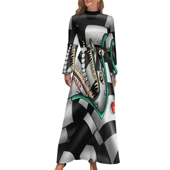 Self-Consuming Sandworm Long Dress womens clothing festival outfit women