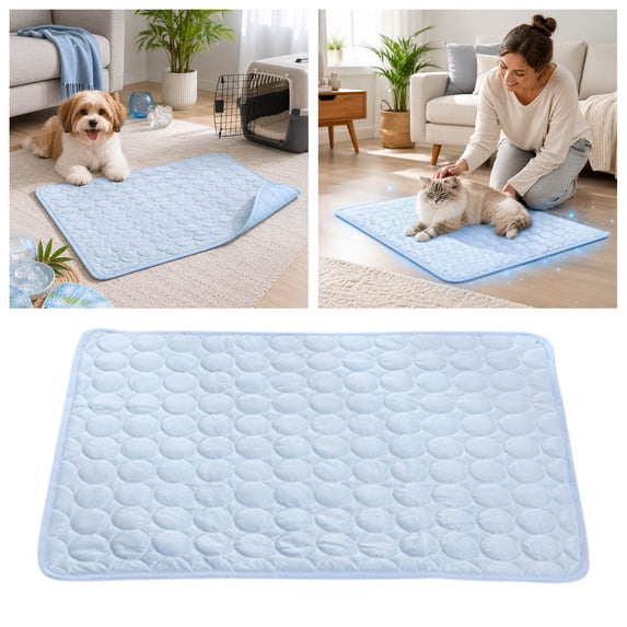 Self Cooling Dog Mat Washable Portable Durable Summer Cool Blanket Pad for Small Medium Large Dogs Cats Indoor Outdoor