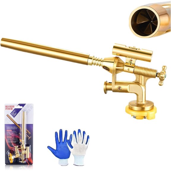 Self-Cooling Multi-purpose Blow Torch, High Intensity Butane Torch Kit with LED Lamp, Grade Kitchen Cooking Torchs, Adjustable Flame, Turbo Fan Cooling, for BBQ, Baking, Butter (1Pcs)