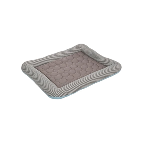 Self-Cooling Pet Cooling Mat for Dogs & Cats, Summer Edge Design Cooling Cushion for Kennel Use, Gray, Size XL