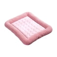 thumbnail image 1 of Self-Cooling Pet Cooling Mat for Dogs & Cats, Summer Edge Design Cooling Cushion for Kennel Use, Pink, Size S, 1 of 4