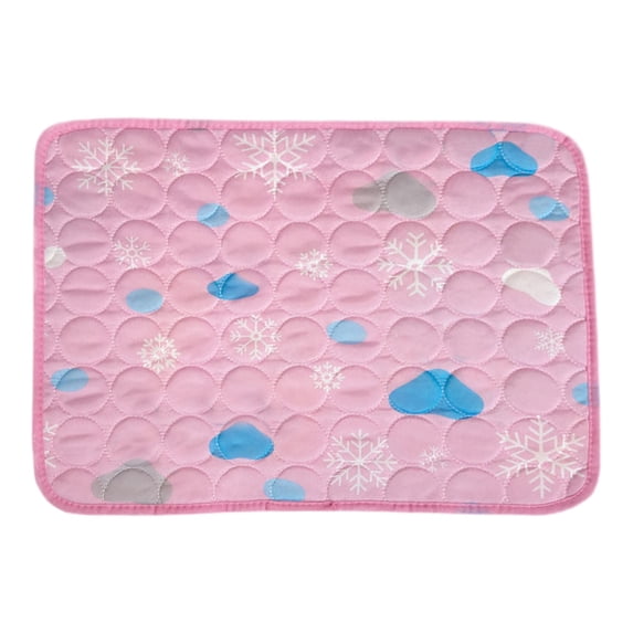 Self-Cooling Pet Ice Mat, Breathable Non-Slip Summer Cooling Pad for Cats Dogs, Washable Pet Sleeping Cushion, Soft Printed Cold Bed for Small Medium Large Puppy Kitten Indoor Rest