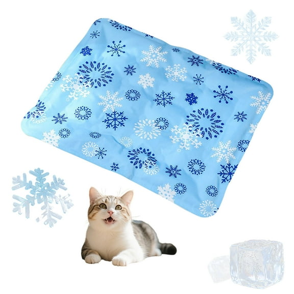 Self-Cooling Pet Mat for Dogs & Cats – Ice Gel Technology Cooling Pad, Portable Washable Bed for Crate, Travel & Home, Heat Relief for All Breeds.
