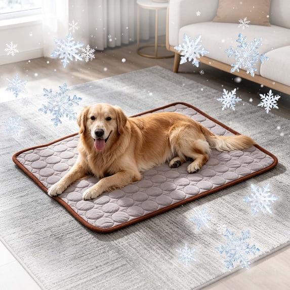 Self Cooling Pet Pad Breathable Washable Cloth Mat Heat Absorb Summer Rest Cushion For Cats Dogs Crate Indoor Outdoor Travel