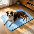 thumbnail image 1 of Self Cooling Pet Pad Breathable Washable Cloth Mat Heat Absorb Summer Rest Cushion For Cats Dogs Crate Indoor Outdoor Travel, 1 of 6