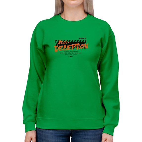 Self Deception Design Sweatshirt Women -Image by Shutterstock, Female Small