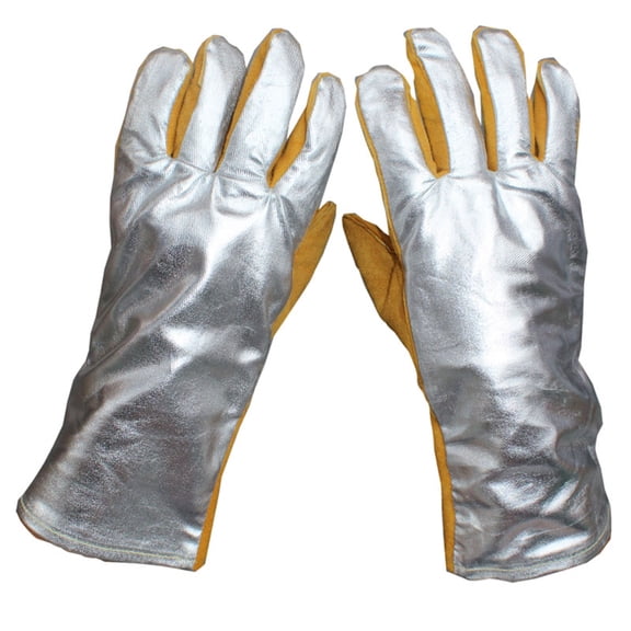 Self Defense Welding Leather Gloves Protective Gloves High Temperature Fire Gloves