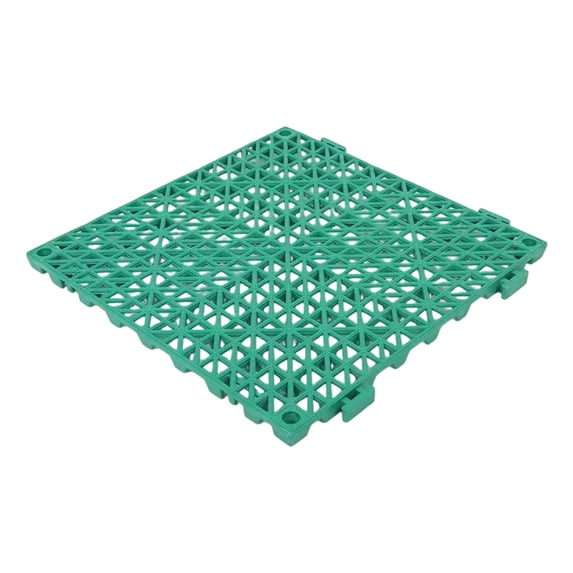 Self-Draining Interlocking Non Slip Bath Mat, Modular Bathroom Floor Tiles for Shower Wet Area Use(Green,30x30 cm / 12x12 in)