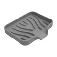 thumbnail image 1 of Self-Draining Silicone Soap Dish Holder for Shower Kitchen Sink with Slotted Base Quick Drying Bathroom Accessory Gray, 1 of 7
