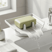 Self-Draining Soap Dish-Drain Tray for Bathroom-Durable Soap Holder