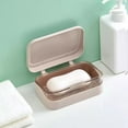 thumbnail image 1 of Self-Draining Soap Dish Holder with Drainage Tray, Non-Slip Plastic Soap Saver for Bathroom Shower Sink or Kitchen Sponge Stand, Portable Soap Box, 1 of 6