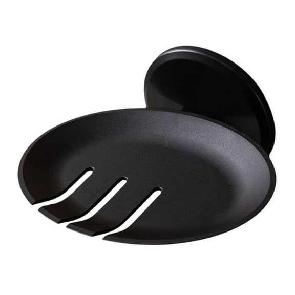 Self Draining Soap Holder Box Case Suction Soap Dish Wall Mounted Punch