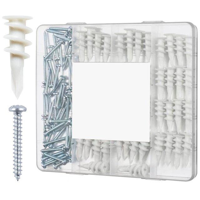 SelfDrilling Drywall Anchors 100Pcs Hollow Metal Wall Anchor And Screw