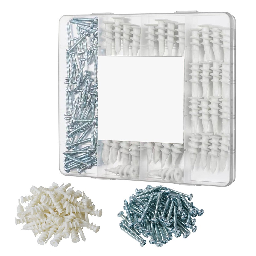 SelfDrilling Drywall Anchors 100Pcs Hollow Metal Wall Anchor and Screw