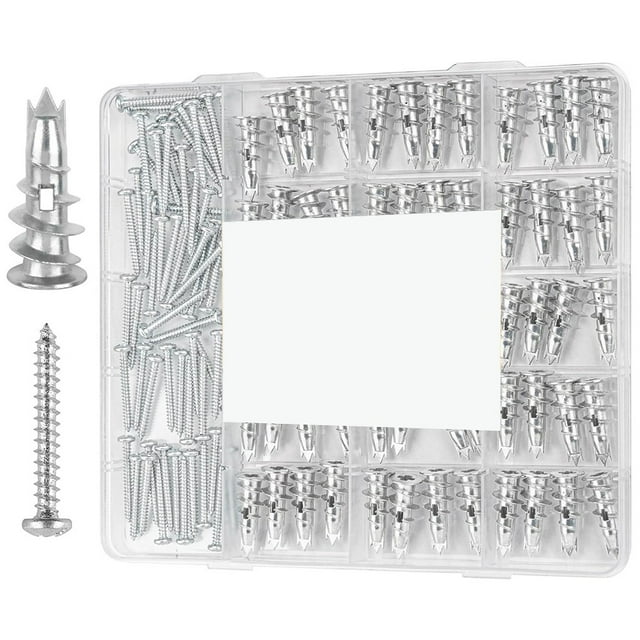 SelfDrilling Drywall Anchors 116Pcs Hollow Metal Wall Anchor And Screw